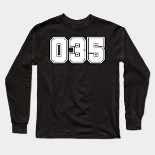 Collectible Numbered Tee Collection: Find Your Number! Long Sleeve T-Shirt